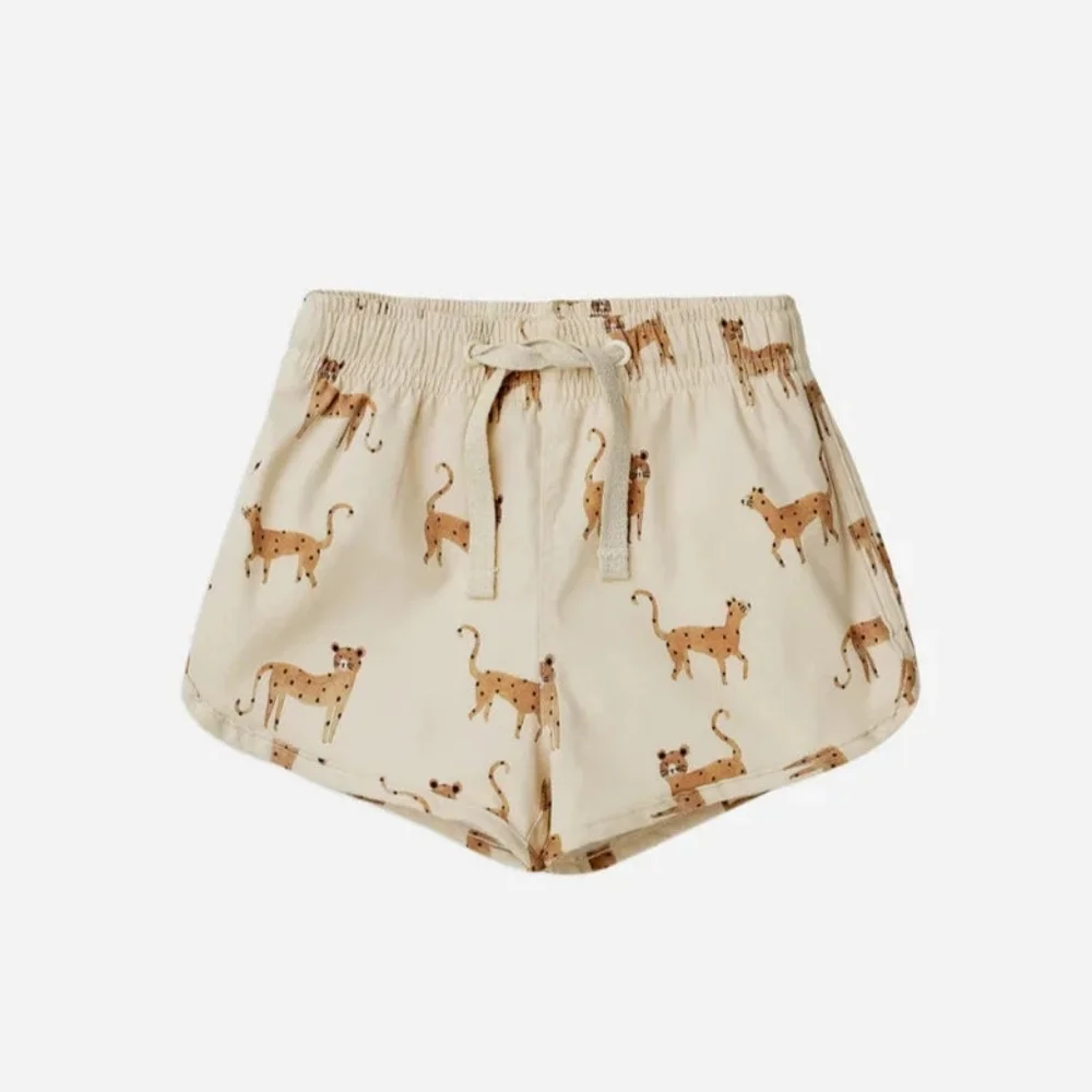 Rylee‎ + Cru | Kids Unisex Swim Trunk - Leopard